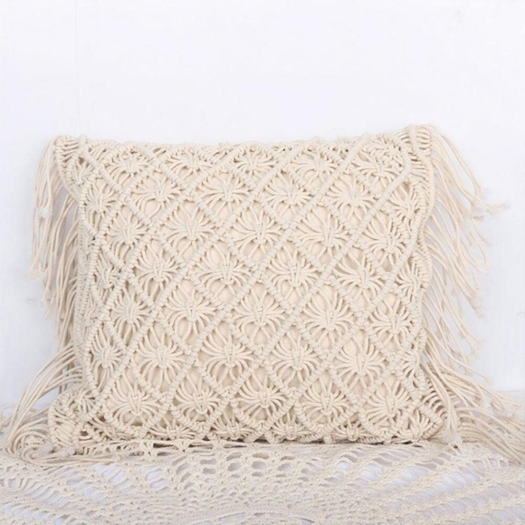 Handmade boho cushion cover - Picture 1 of 2